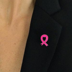 Pink Ribbon Monaco Metal Pins (Pack of 50)