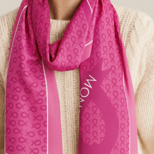 Pink Ribbon Monaco Cotton Scarves
